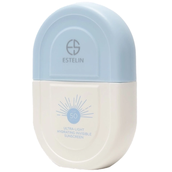 کرم ضد آفتاب استلین فلوئیدی آبرسان فوق العاده سبک SPF50 بی رنگ 50 گرم | ESTELIN SUNSCREEN ULTRA-LIGHT Hydrating Invisible SPF50 50g